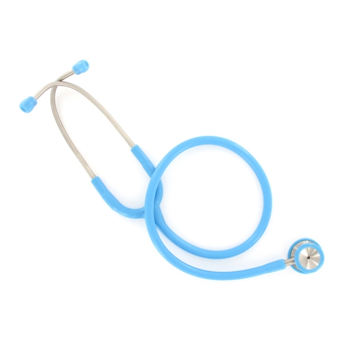 Classic paediatric dual head stethoscope - Y-tube light blue