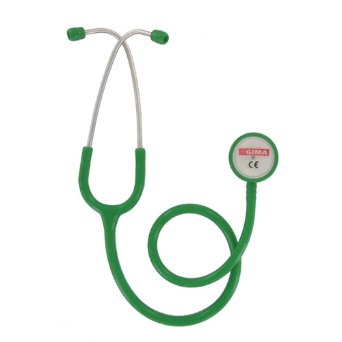 Classic double head stethoscope for adults - Y-tube green