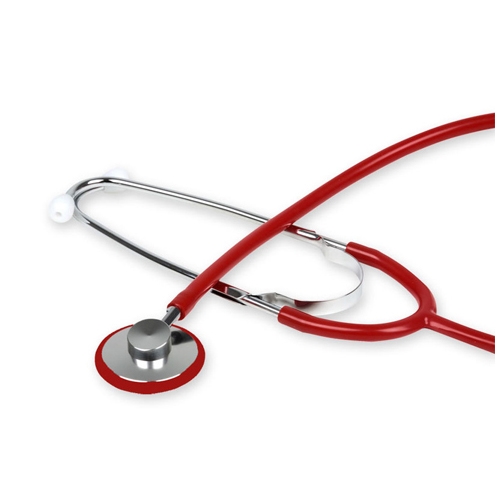 Trad single head stethoscope for adult - Y-tube red