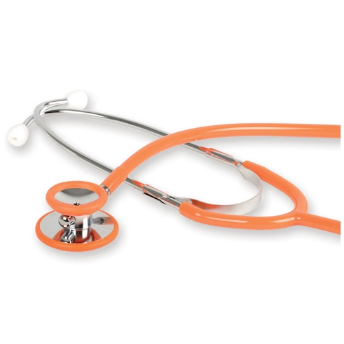 Wan double head stethoscope for adults - Y-tube orange