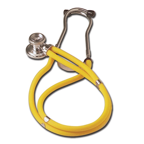 Jotarap double head stethoscope - Y-tube yellow
