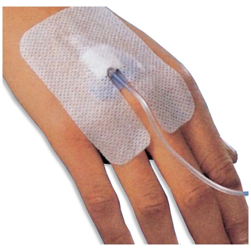 Sterile adhesive device for cannula fixation