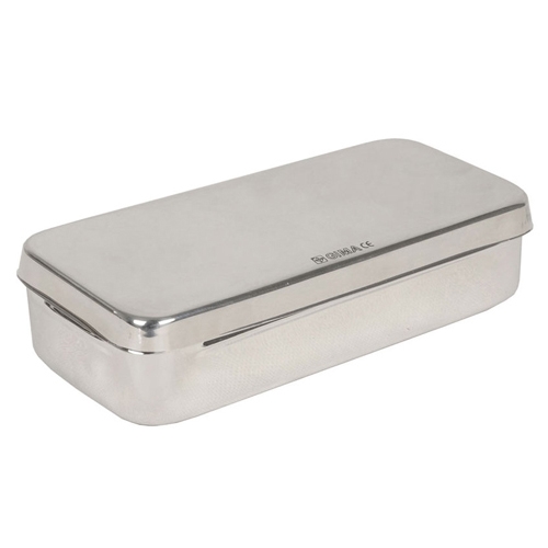 Stainless steel box 25x12x h 6 cm