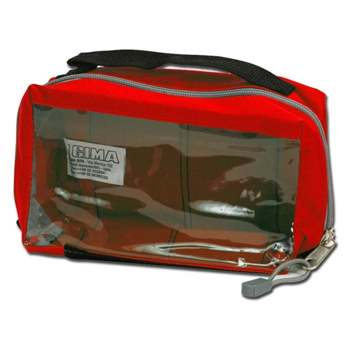 E1- bag with window - red