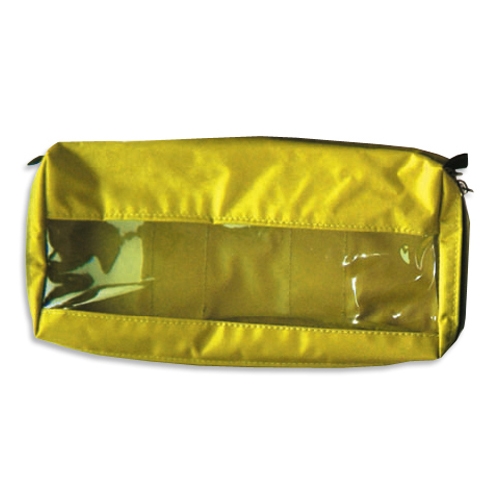 E4 - Long rectangular bag with window - yellow