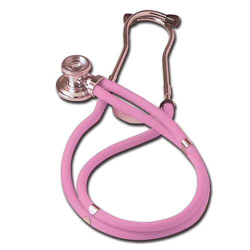 Jotarap double head stethoscope - Y-tube transparent pink