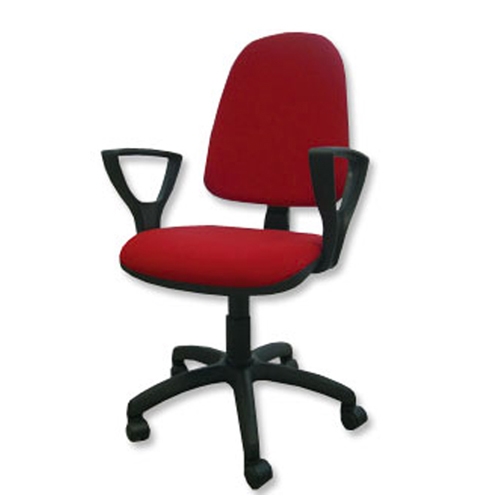 Cuneo: office chair - fabric - red