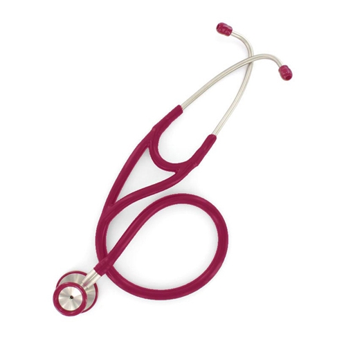 Classic cardiology stethoscope - red