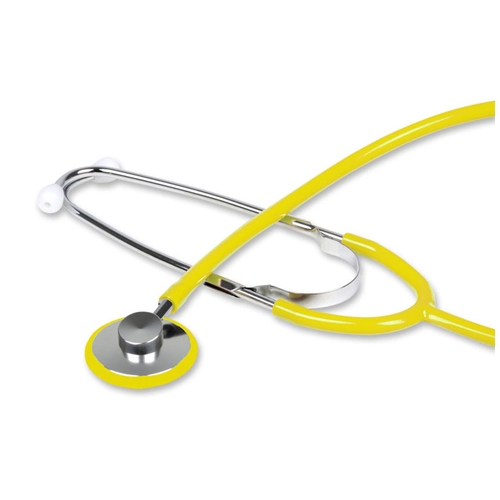 Trad single head stethoscope for adult - Y-tube yellow