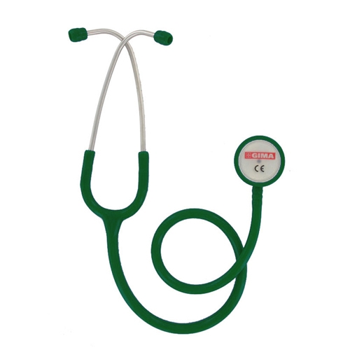 Classic double head stethoscope for adults - Y-tube dark green