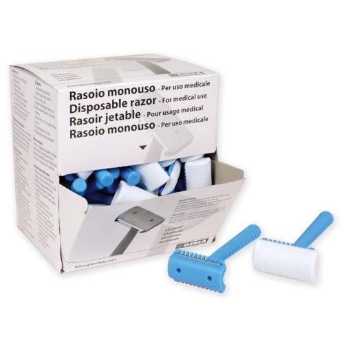 Disposable razors non sterile - single blade with comb - 50 pcs.
