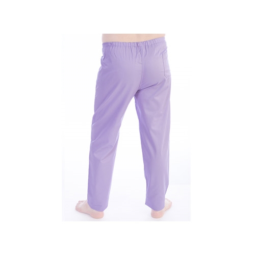 Violet cotton blend trousers - XS