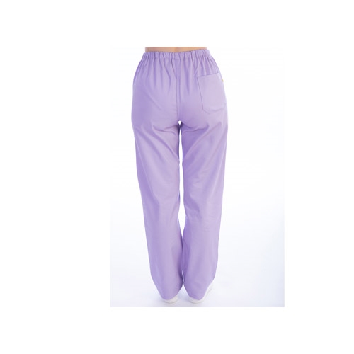 Violet cotton blend trousers - XS