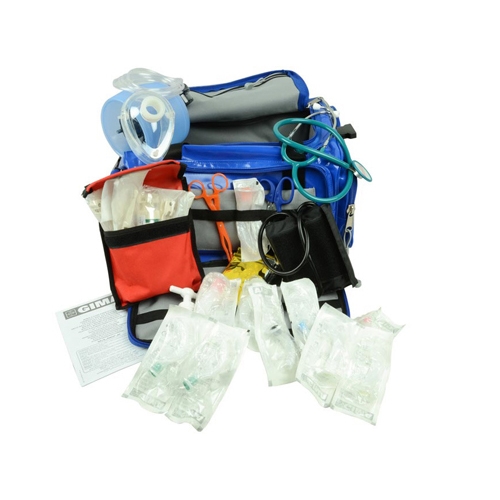 Emergency bag GIMA 13 in PVC - complete