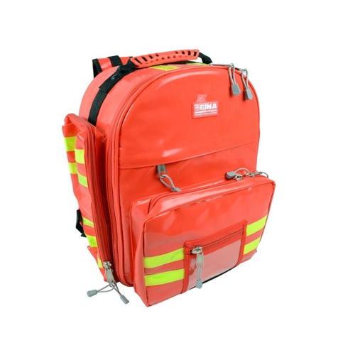 Emergency Rucksack GIMA 12 covered in PVC - red