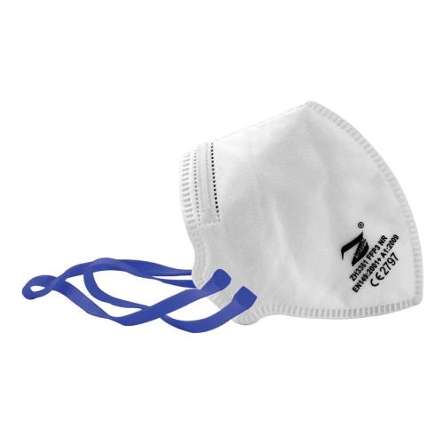G-PRIME FFP3 NR filtering mask without valve - white with blue elastic band