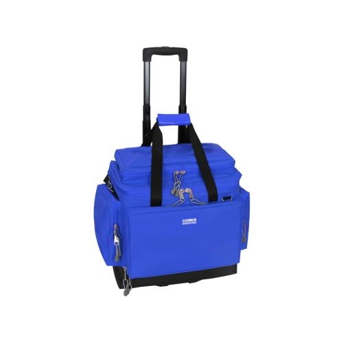 Smart bag with trolley - medium - blue