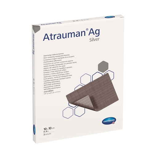 Medication with silver Atrauman Ag - 5 x 5 cm