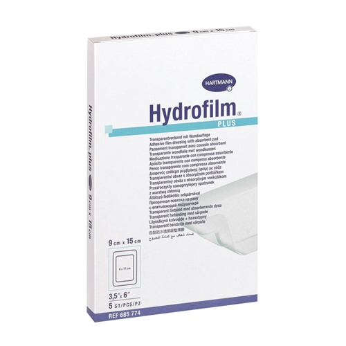Adhesive transparent medication with swab Hydrofilm Plus - 10 x 20 cm