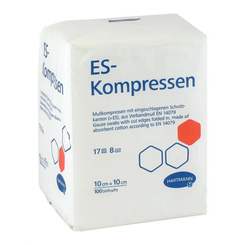 Non sterile cotton gauze Kompressn ES - 5 x 5 cm