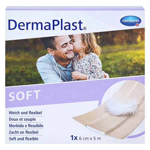 Plaster roll DermaPlast Soft - 4 cm x 5 m