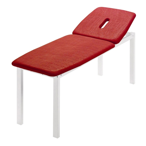 New Metal examination and treatment tcouch - width 80 cm - red