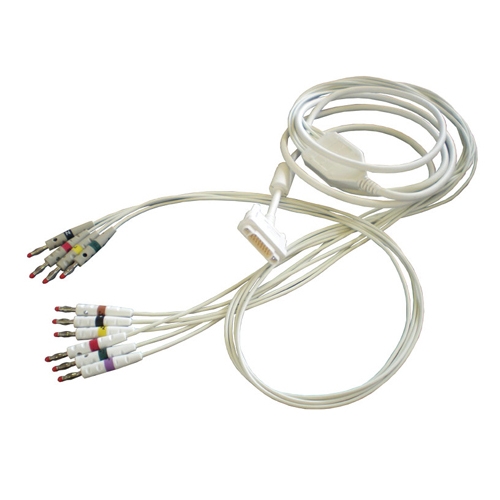 Cardioline 10-lead IEC ECG patient cable with 4 mm plug