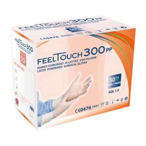 Sterile surgical gloves FEELTOUCH 300 PP with powder - 6,5