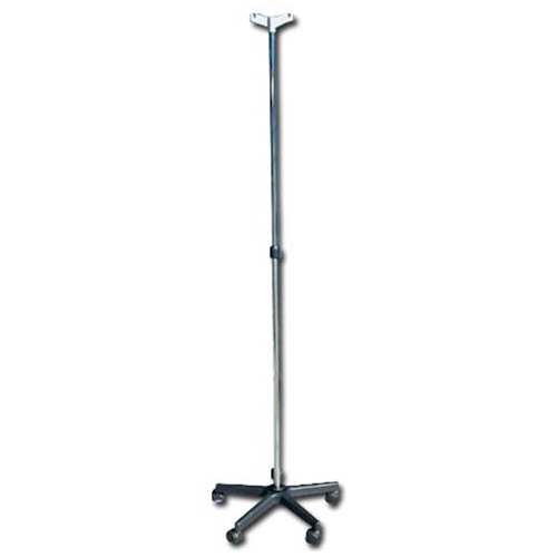 IV stand on 5 wheels trolley - 2 hooks