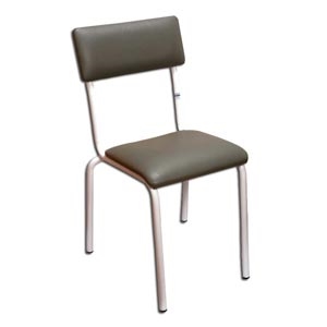 Chair - padded seat - grey