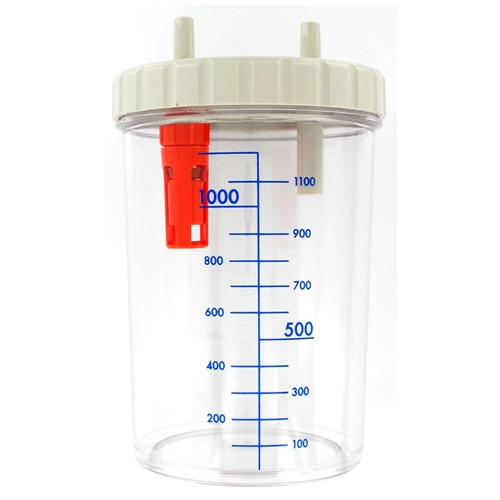 Spare bottle 1l + cover for aspirators - autoclavable