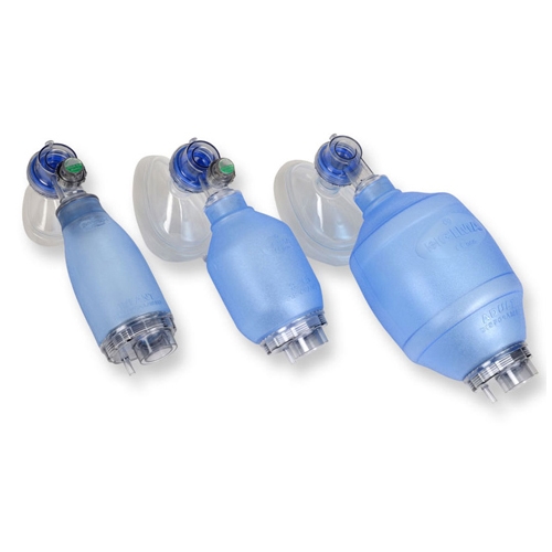 PVC resuscitator - adult - with face mask