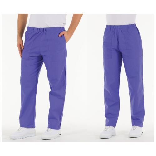 Indigo cotton trousers - S