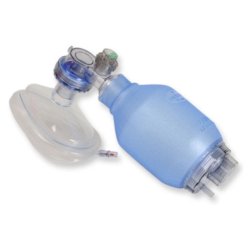 PVC resuscitator - child - with face mask