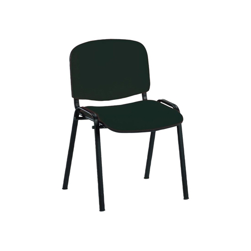 Iso - Waiting rooms chair - leatherette - black fireproof