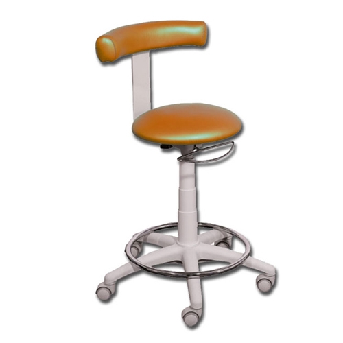 Gynex stool with ring - Metal Apricot