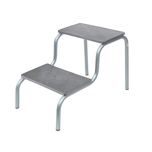 Foot stool  two steps - grey