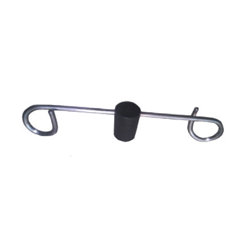Stainless steel AISI 304 support - 2 hooks