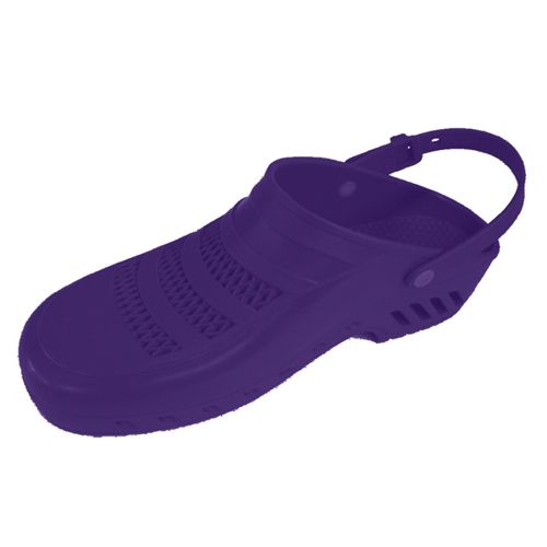 Violet clogs with strap - With pores - 41