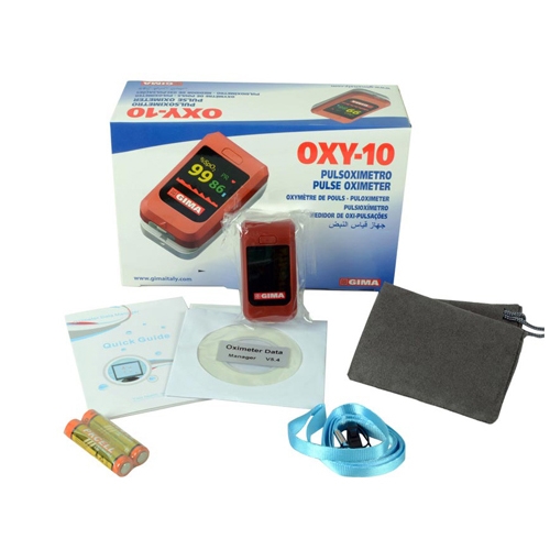 OXY-10 finger oxymeter with perfusion index, alarms and wireless connection
