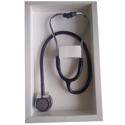 ERKA Finesse Light 2 stethoscope with double chest-piece - dark grey