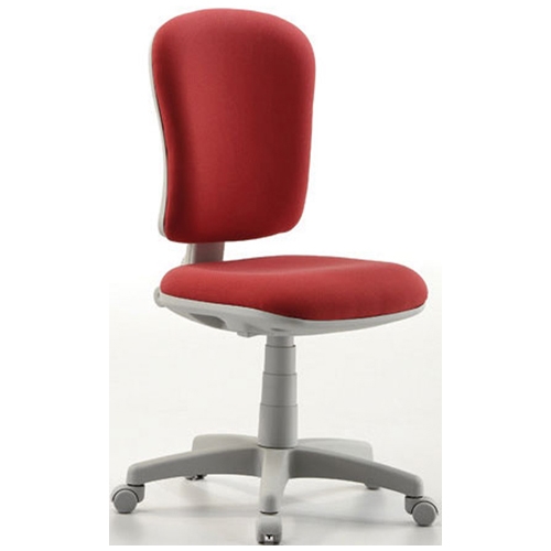 Chair Varese in tissue, without armrest - red