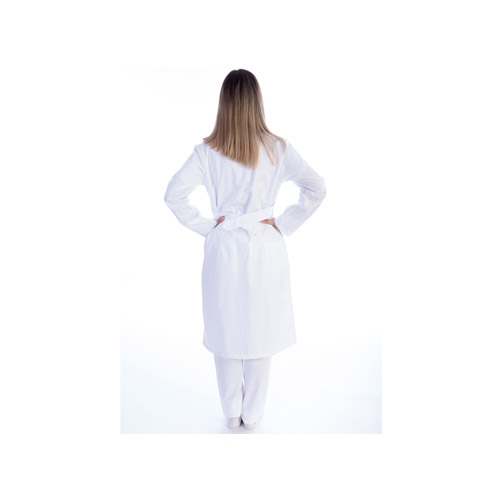 White cotton blend coat for women - size 38-40