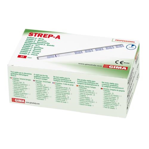 Strep A - strips - box of 25 tests