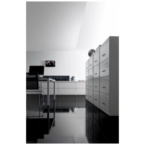 Vertical metal filing cabinet - 2 drawers