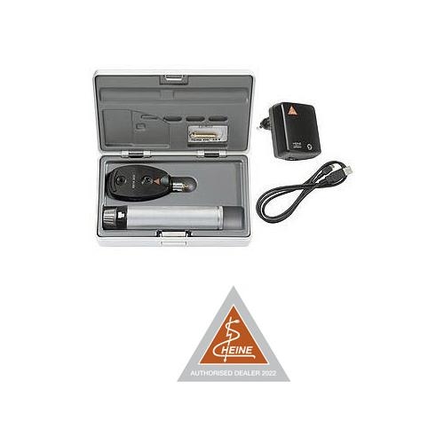 Set ophtalmoscope Heine BETA 200 LED - with rechargeable handle USB cable and power supply